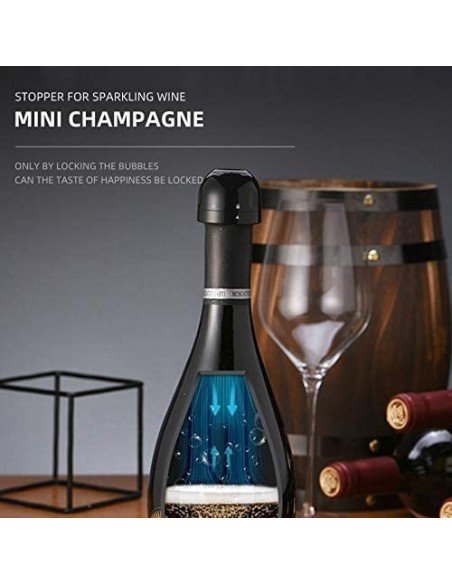 ⭐ Tapón al Vacío Botella Vino Tapa Hermética Reutilizable Bartender