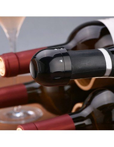 ⭐ Tapón al Vacío Botella Vino Tapa Hermética Reutilizable Bartender