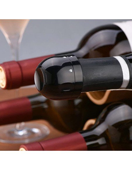 ⭐ Tapón al Vacío Botella Vino Tapa Hermética Reutilizable Bartender