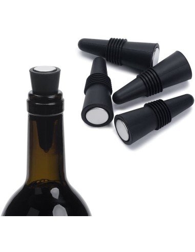 ⭐ Tapón al Vacío Botella Vino Tapa Hermética Reutilizable Bartender