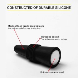 ⭐ Tapón al Vacío Botella Vino Tapa Hermética Reutilizable Bartender