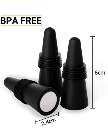 ⭐ Tapón al Vacío Botella Vino Tapa Hermética Reutilizable Bartender