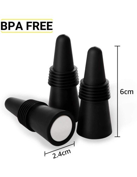 ⭐ Tapón al Vacío Botella Vino Tapa Hermética Reutilizable Bartender