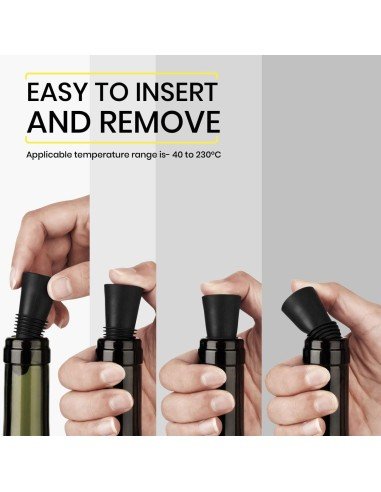 ⭐ Tapón al Vacío Botella Vino Tapa Hermética Reutilizable Bartender