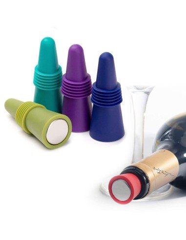 ⭐ Tapón al Vacío Botella Vino Tapa Hermética Reutilizable Bartender