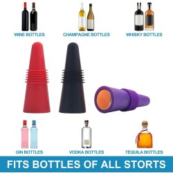 ⭐ Tapón al Vacío Botella Vino Tapa Hermética Reutilizable Bartender