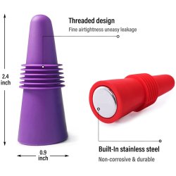 ⭐ Tapón al Vacío Botella Vino Tapa Hermética Reutilizable Bartender