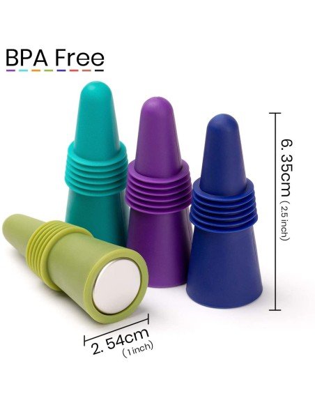 ⭐ Tapón al Vacío Botella Vino Tapa Hermética Reutilizable Bartender