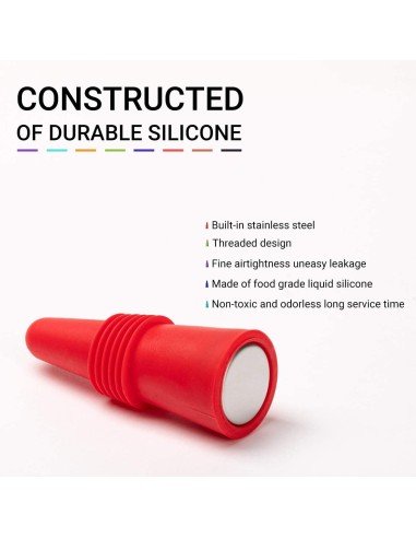 ⭐ Tapón al Vacío Botella Vino Tapa Hermética Reutilizable Bartender