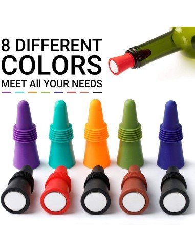 ⭐ Tapón al Vacío Botella Vino Tapa Hermética Reutilizable Bartender