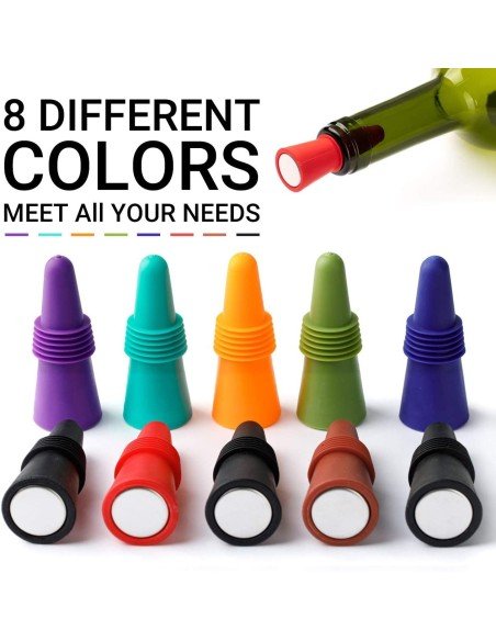 ⭐ Tapón al Vacío Botella Vino Tapa Hermética Reutilizable Bartender