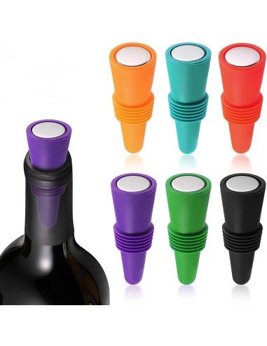 ⭐ Tapón al Vacío Botella Vino Tapa Hermética Reutilizable Bartender