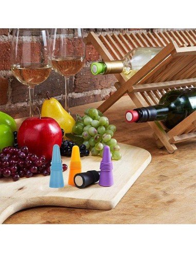 ⭐ Tapón al Vacío Botella Vino Tapa Hermética Reutilizable Bartender