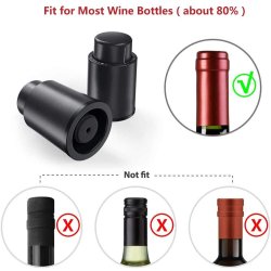 ⭐ Tapón al Vacío Botella Vino Tapa Hermética Reutilizable Bartender