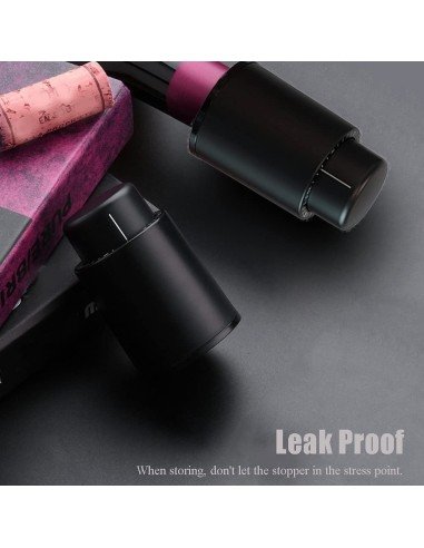 ⭐ Tapón al Vacío Botella Vino Tapa Hermética Reutilizable Bartender