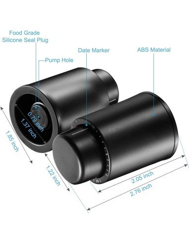 ⭐ Tapón al Vacío Botella Vino Tapa Hermética Reutilizable Bartender