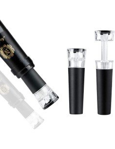 ⭐ Tapón al Vacío Botella Vino Tapa Hermética Reutilizable Bartender 2