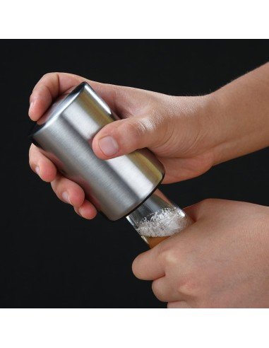 ⭐ Destapador Botella Magnético Automático De Acero Plateado