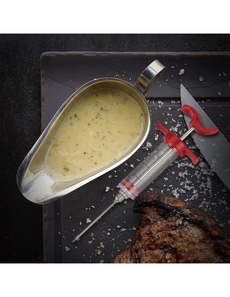 ⭐ Jeringa Inyector Adobo Pollo Pernil Pavo Relleno Cocina Parrilla Barbacoa