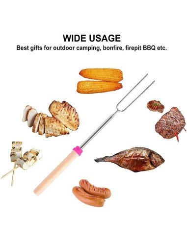 ⭐ Setx4 Brocheta BBQ Extensor Chuzo Masmelo Malvavisco