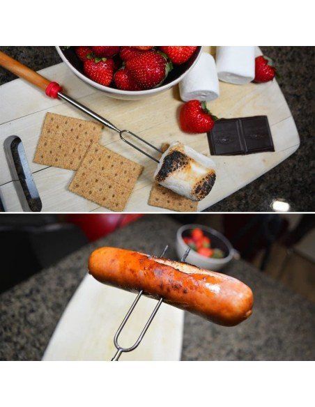 ⭐ Setx4 Brocheta BBQ Extensor Chuzo Masmelo Malvavisco