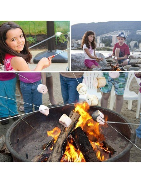 ⭐ Setx4 Brocheta BBQ Extensor Chuzo Masmelo Malvavisco