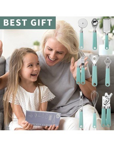 ⭐ Setx9 Utensilios Cocina ayudante cortador Set Regalo Oferta