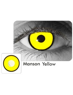 ⭐ Lentes de Contacto Crazy Manson Mad Hatter Yellow