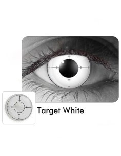 ⭐ Lentes Halloween Crazy Target White Ojo Marcas FX