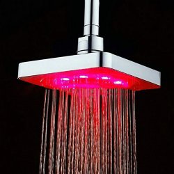 ⭐ Ducha Regadera cuadrada de 8 pulgadas con Led