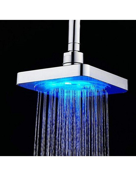 ⭐ Ducha Regadera cuadrada de 8 pulgadas con Led ⭐ Ducha Regadera cuadrada de 8 pulgadas con Led