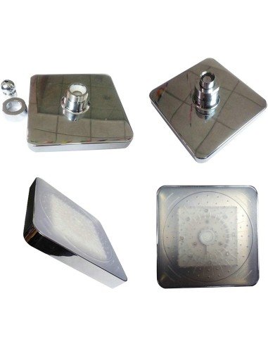 ⭐ Ducha Regadera cuadrada de 8 pulgadas con Led