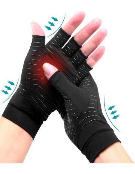 ⭐ Guantes Compresión Cobre Túnel Carpiano Calma Dolor Artritis ⭐ Guantes Compresión Cobre Túnel Carpiano Calma Dolor Artritis