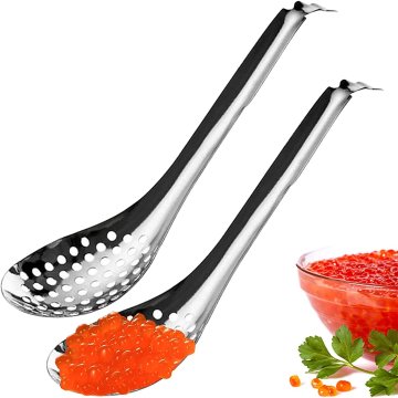 Cuchara Perforada de esfererificación Cocina Molecular Caviar