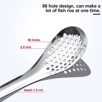 Cuchara Perforada de esfererificación Cocina Molecular Caviar