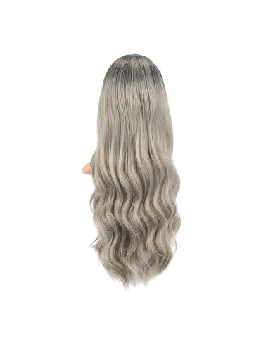 ⭐ Peluca Balayage Cosplay kanekalon degradee Ceniza