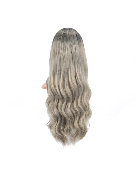 ⭐ Peluca Balayage Cosplay kanekalon degradee Ceniza