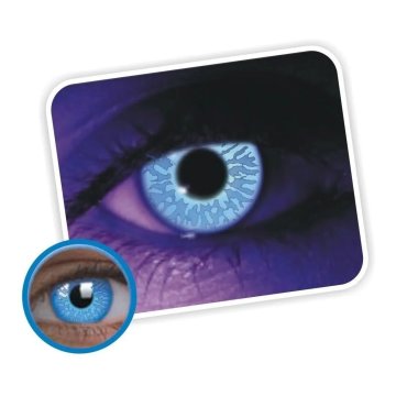 ⭐ Lentes contacto UV Glow Neón Magic Brilla Disco
