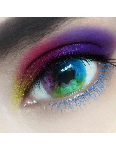 Lentes de Contacto Cosplay Rainbow Unicornio Kawaii