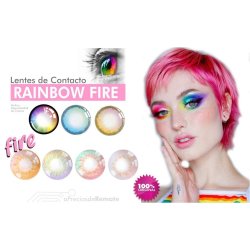 Lentes de Contacto Cosplay Rainbow Unicornio Kawaii