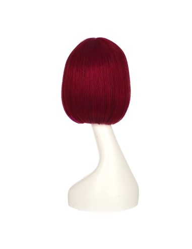 ⭐ Peluca Corta de fantasía Rojo Vino para Halloween