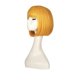 ⭐ Peluca Corta de fantasía Rubio para Halloween