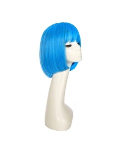 ⭐ Peluca Corta de fantasía Azul Turquesa para Halloween 2