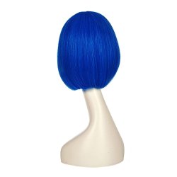 ⭐ Peluca Corta de fantasía Azul Rey para Halloween