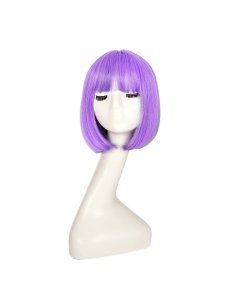 ⭐ Peluca Corta de fantasía Lila para Halloween