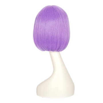 ⭐ Peluca Corta de fantasía Lila para Halloween
