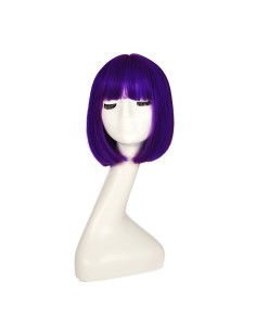 ⭐ Peluca Corta de fantasía Morado para Halloween