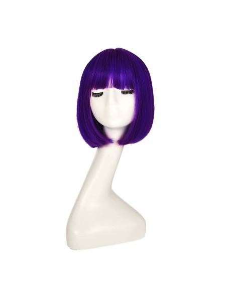 ⭐ Peluca Corta de fantasía Morado para Halloween
