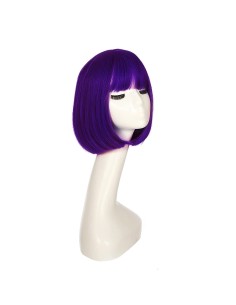 ⭐ Peluca Corta de fantasía Morado para Halloween 2
