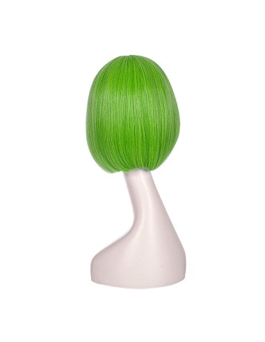 ⭐ Peluca Corta de fantasía Verde Limón para Halloween